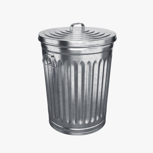 garbage can 3D Модель .c4d .max .obj .3ds .fbx .stl .blend 