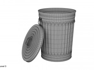 garbage can 3D Модель