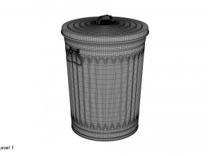 garbage can 3D Модель