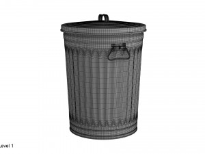 garbage can 3D Модель