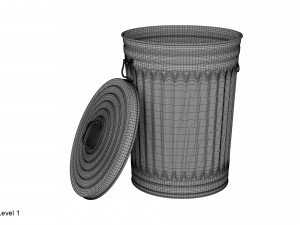 garbage can 3D Модель