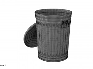 garbage can 3D Модель