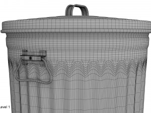 garbage can 3D Модель