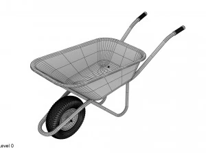 Schubkarre 3D Modell