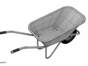 Schubkarre 3D Modell