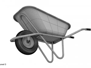 Schubkarre 3D Modell