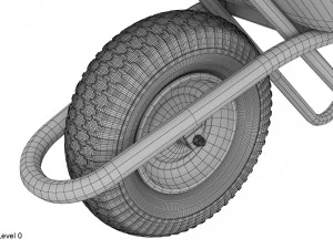 Schubkarre 3D Modell