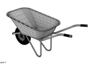 Schubkarre 3D Modell