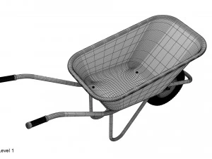 Schubkarre 3D Modell