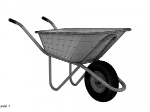 Schubkarre 3D Modell