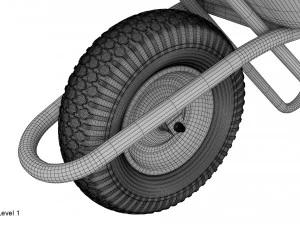 Schubkarre 3D Modell