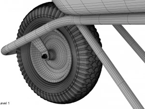 Schubkarre 3D Modell