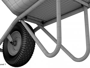 Schubkarre 3D Modell