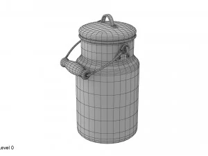 milk can small 3D Model