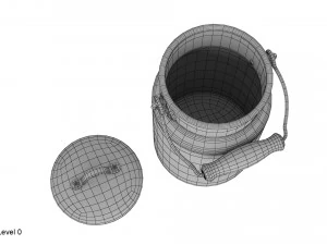 milk can small 3D Model
