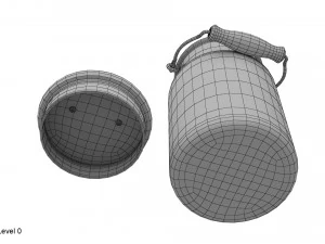 milk can small 3D Model