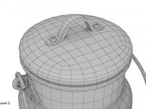 milk can small 3D Model