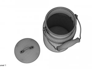 milk can small 3D Model