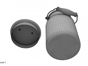 milk can small 3D Model