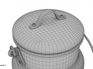 milk can small 3D Model