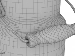 milk can small 3D Model