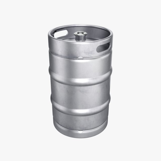 beer keg 50l Modèle 3D .c4d .max .obj .3ds .fbx .stl .blend 