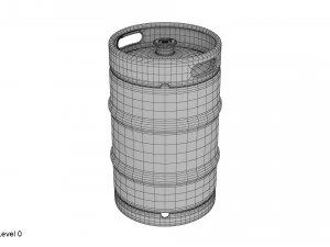 beer keg 50l 3D Model