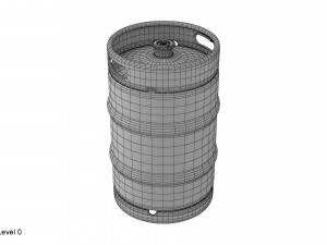 beer keg 50l Modèle 3D