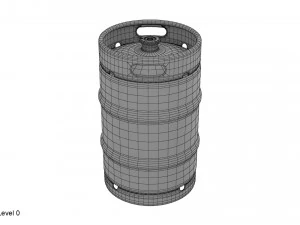 beer keg 50l 3D Model