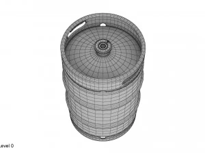 beer keg 50l 3D Model