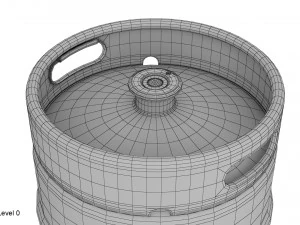 beer keg 50l 3D Model
