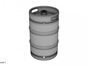 beer keg 50l 3D Model