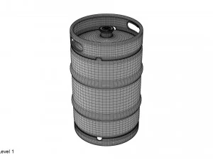 beer keg 50l 3D Model