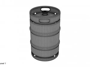 beer keg 50l 3D Model