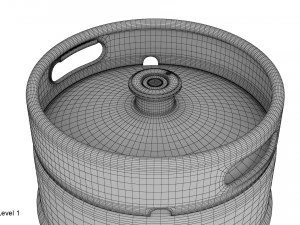 beer keg 50l 3D Model