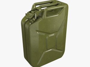 gasoline canister green jerry can Modelo 3D
