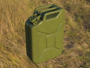gasoline canister green jerry can Modèle 3D
