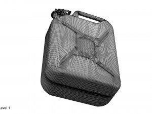 gasoline canister green jerry can Modèle 3D