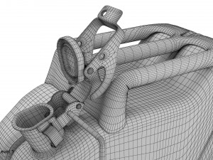 gasoline canister green jerry can Modèle 3D