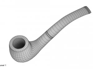 담배 파이프 3D 모델