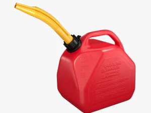 kırmızı gaz bidonu 3D Model