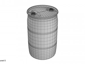 plastic barrel 2 fittings 3Dモデル