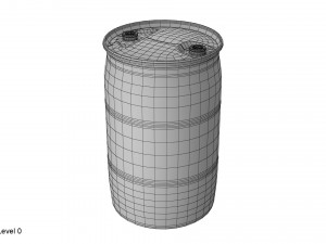 plastic barrel 2 fittings 3Dモデル