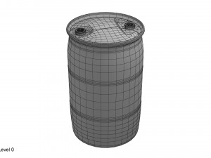 plastic barrel 2 fittings 3Dモデル