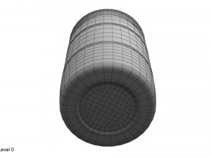 plastic barrel 2 fittings 3Dモデル