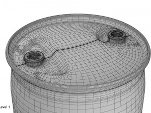 plastic barrel 2 fittings 3Dモデル