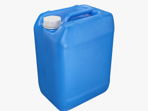 plastic container blue 01 3D 모델