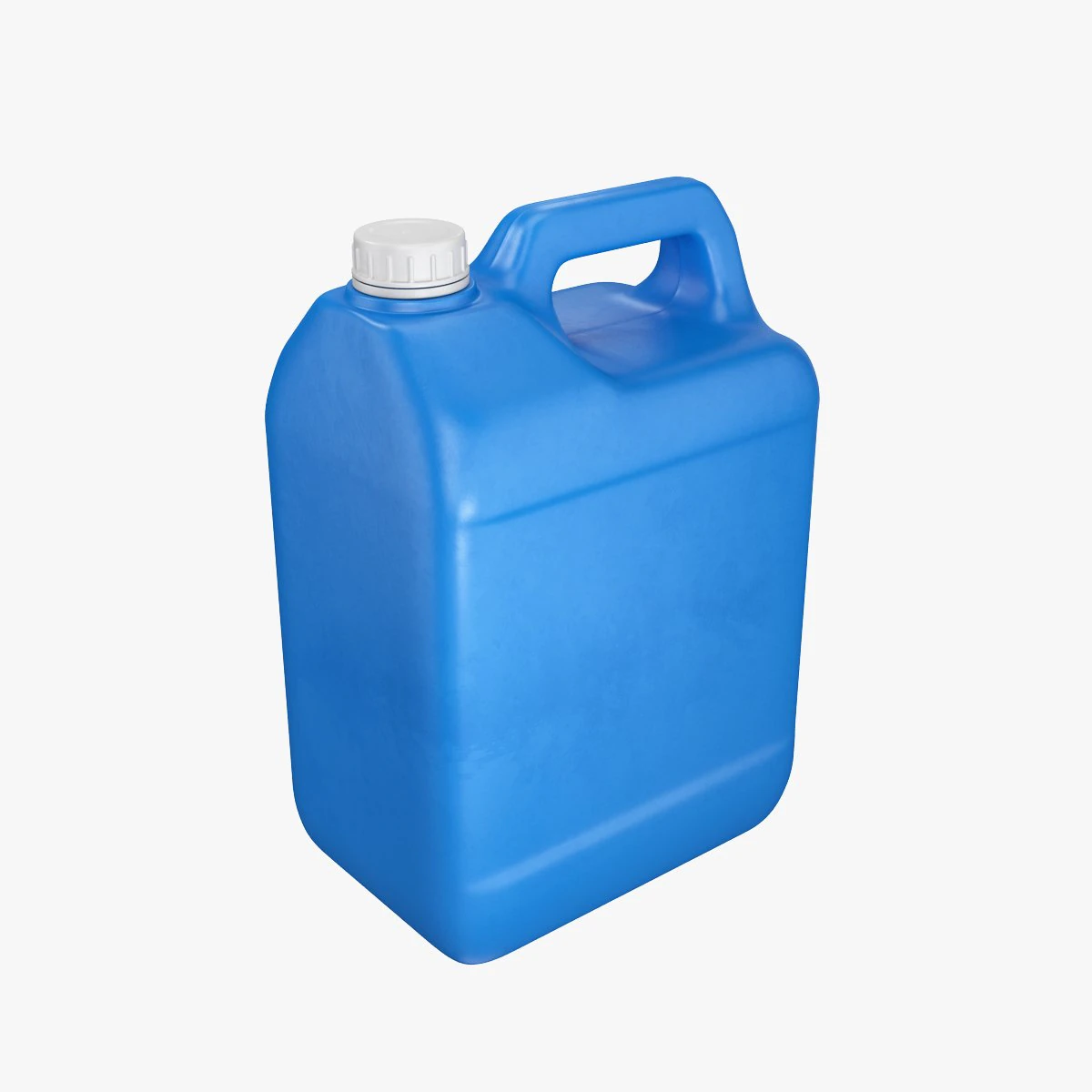 plastic container blue 02 3D Model .c4d .max .obj .3ds .fbx .stl .blend 