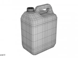 plastic container blue 02 3D Model