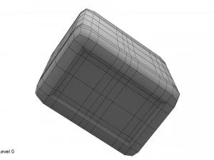 plastic container blue 02 3D Model